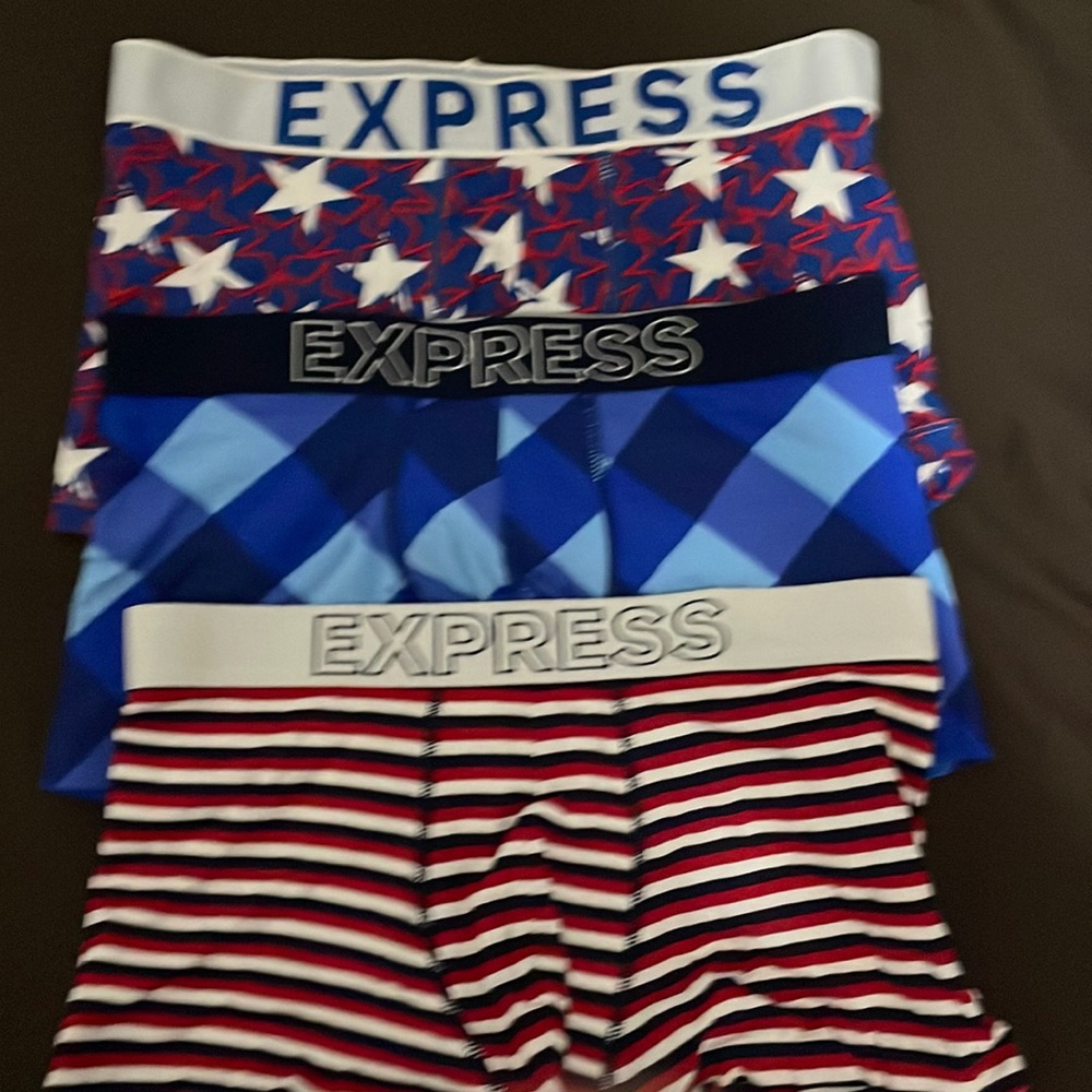 Express men's short trunk boxer briefs medium new.     L